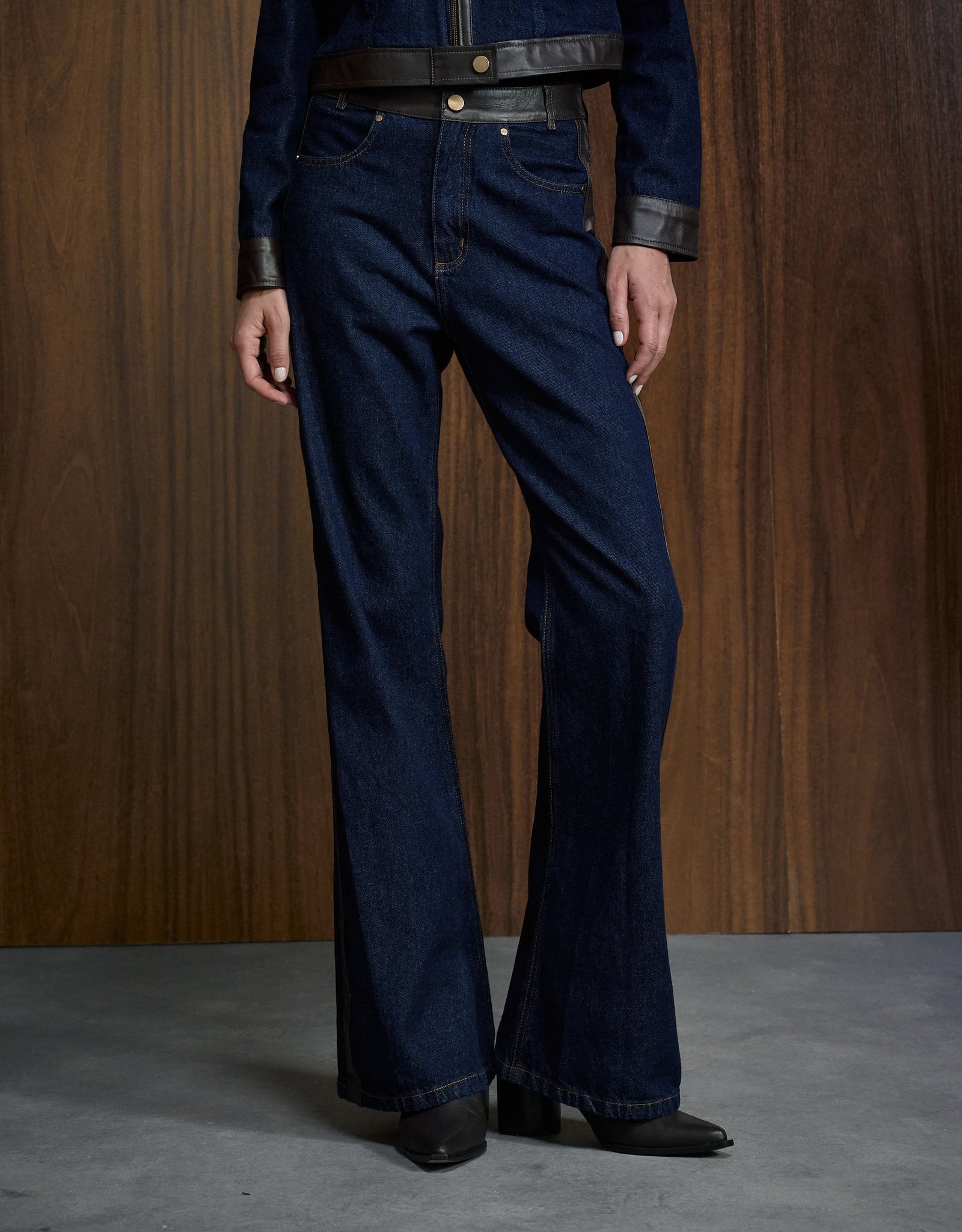 CALÇA NEW LETTY MADRE REINA JEANS BLUE JEANS / MADEIRA