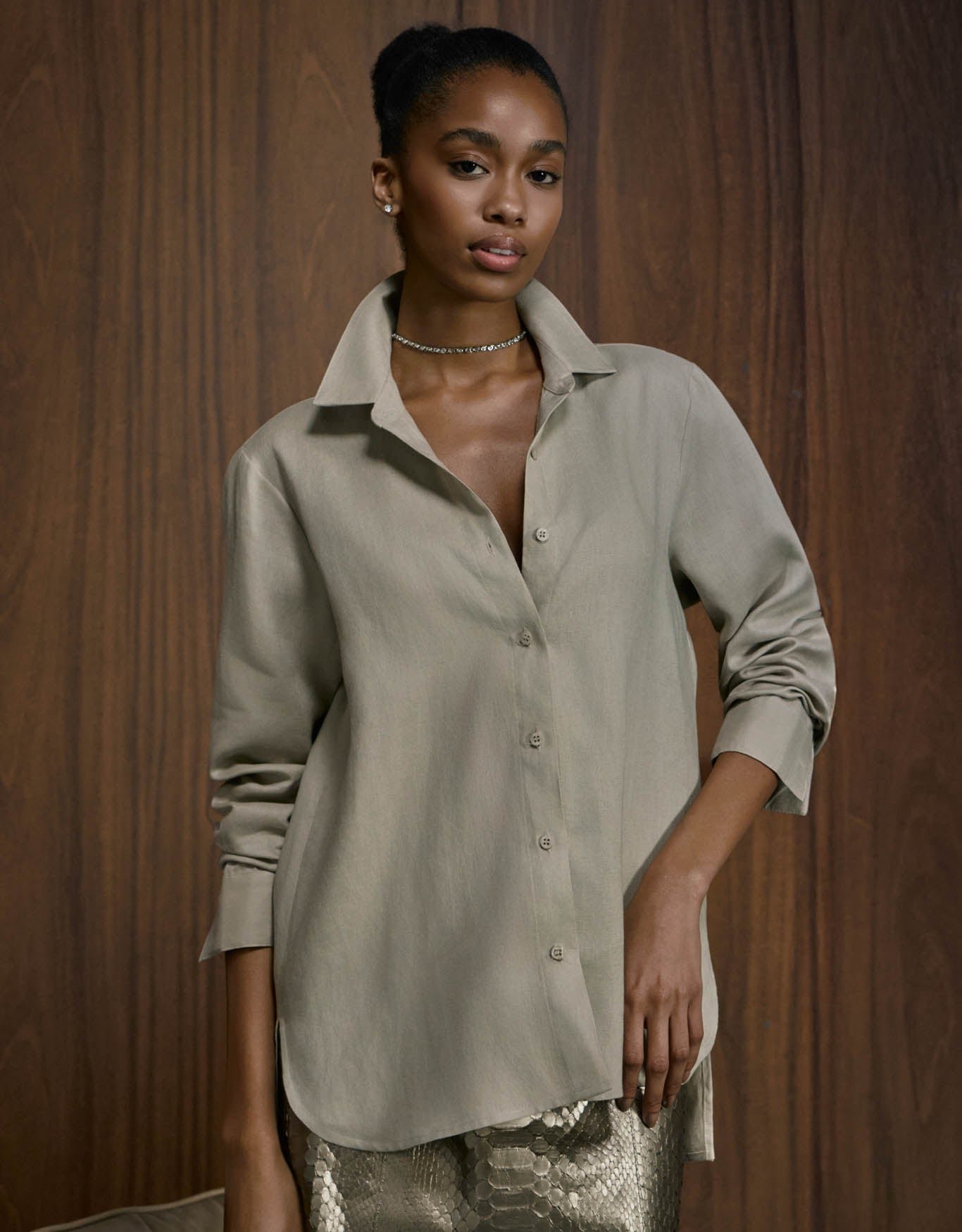 CAMISA ANNA MADRE REINA LINHO FENDI